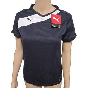 PUMA Womens Size XS Jersey DARK NAVY Blank Back! Printable! Soccer Sport #319